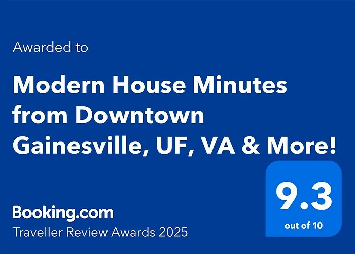 Modern House Minutes From Downtown Gainesville, Uf, Va & More!